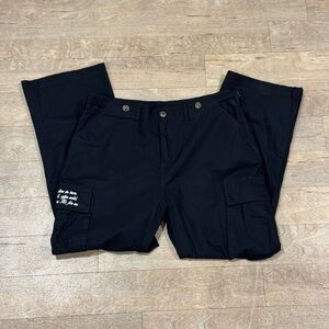 Darc Sport Wolves Black Cargo Pants Size 34